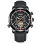 Leather Strap Watch With Large Dial For Men