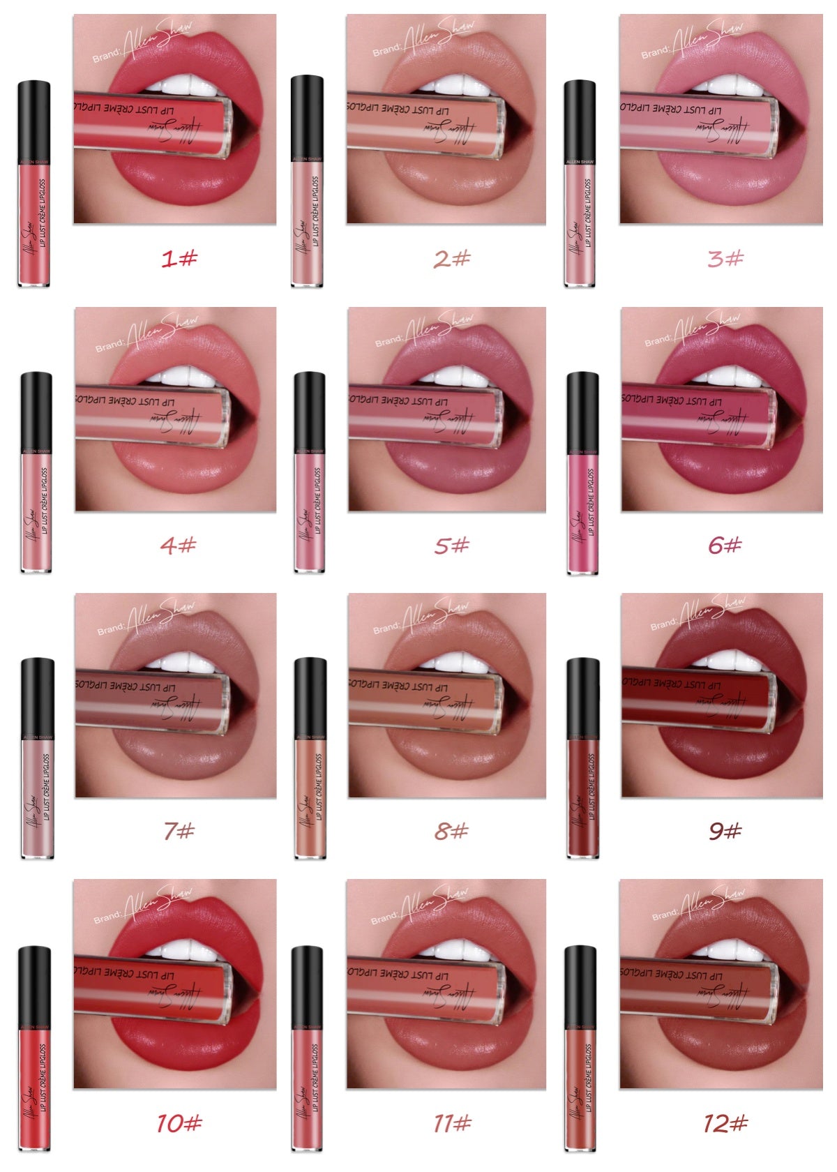 Silky Cream Texture Lip Gloss Aliexpress Shopee Cross-Border Exclusive