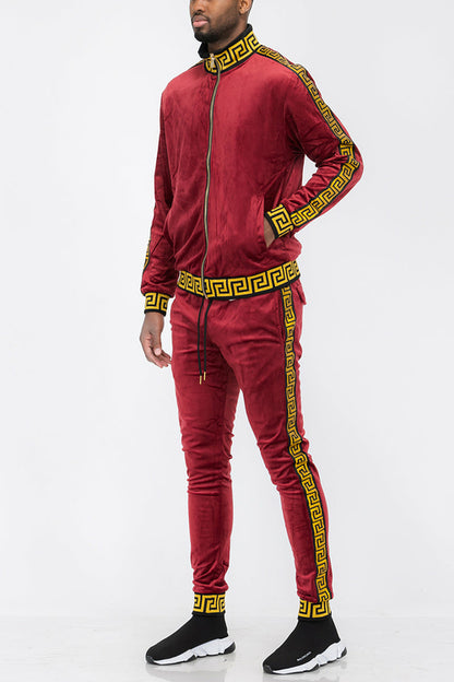 Status Velour Track Suit