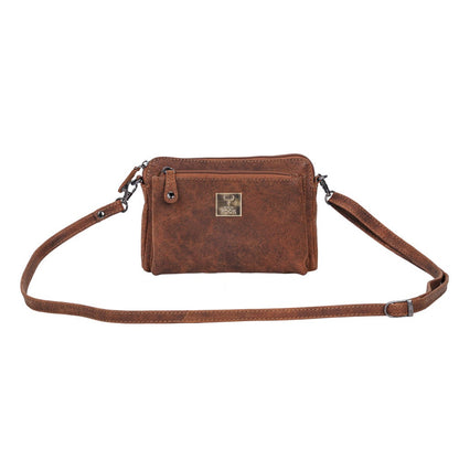Brown Leather Vintage Hand purse Womens