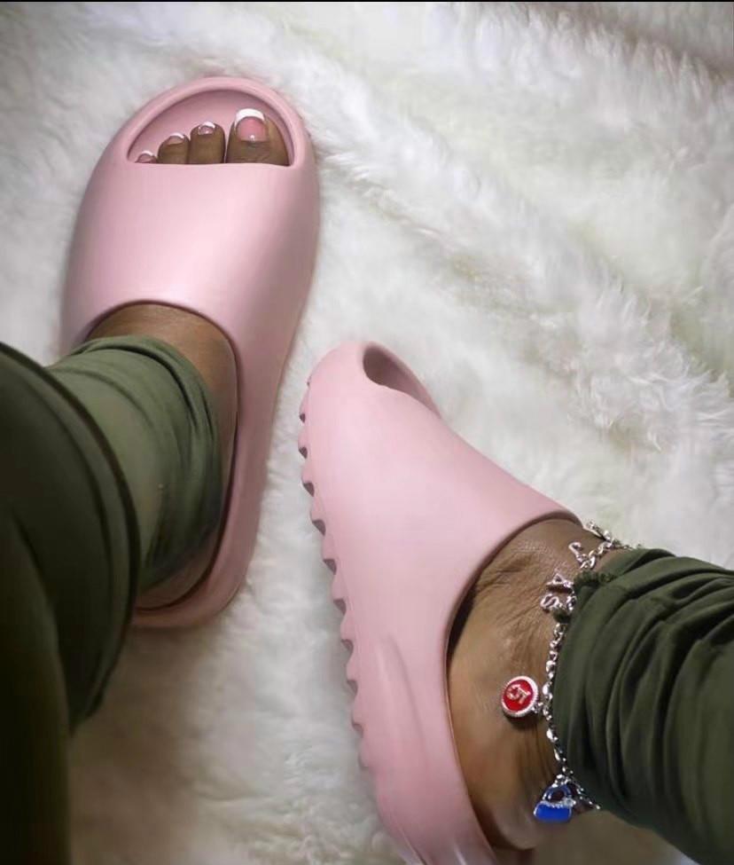 2021 Khaki Fashion Slippers For Women Solid Color Casual Home Slipper
