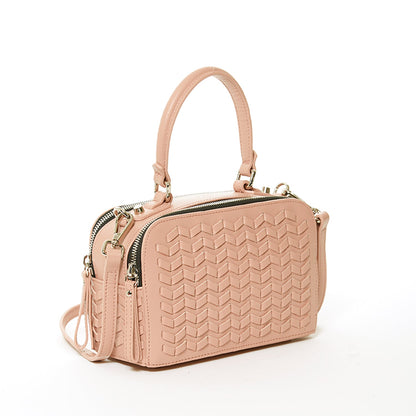 Leather Crossbody Pink Purse Women's Handbag