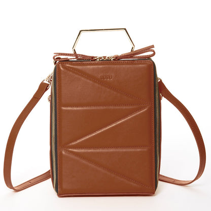 Brown Leather Backpack Purse