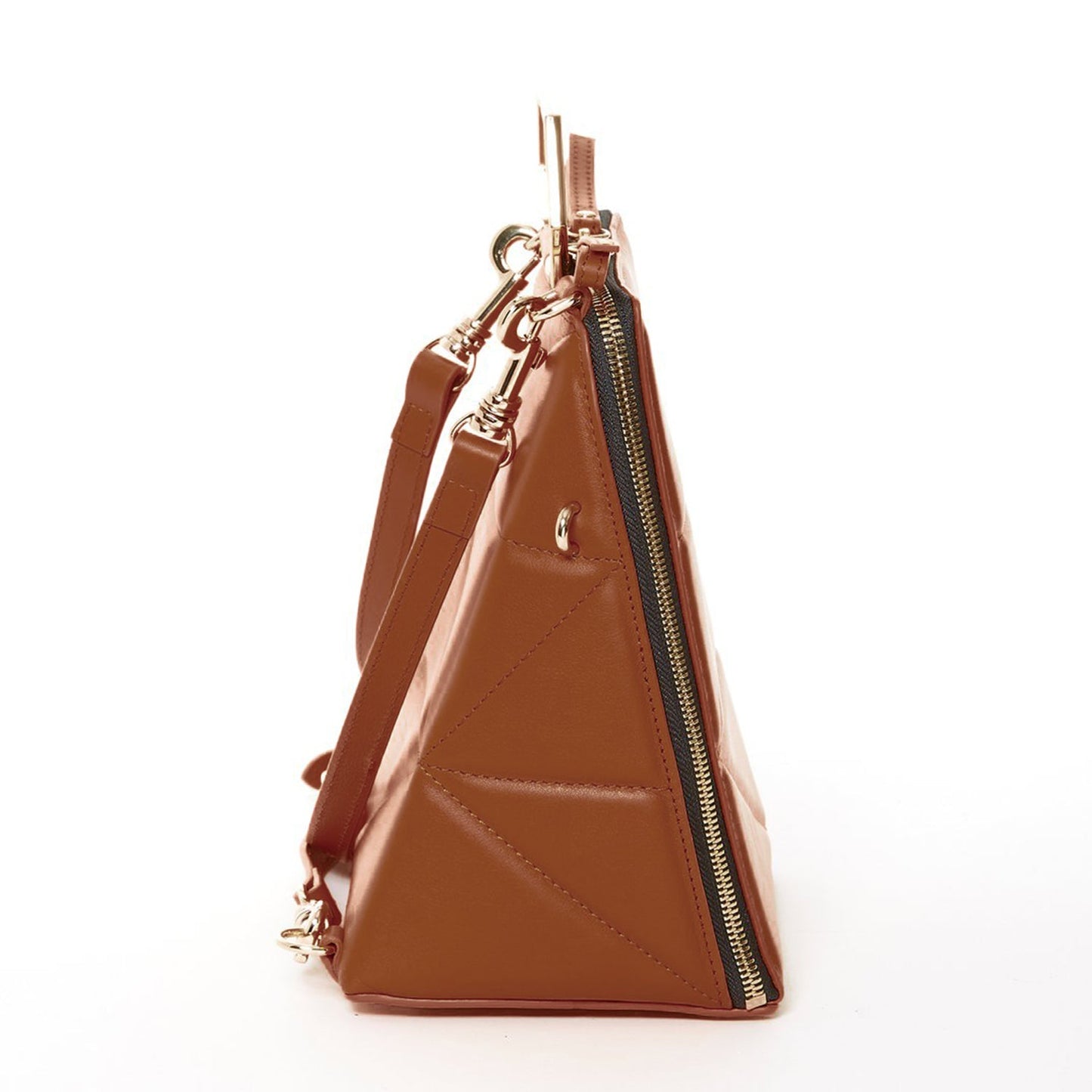 Brown Leather Backpack Purse