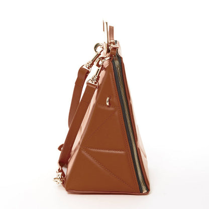 Brown Leather Backpack Purse