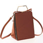 Brown Leather Backpack Purse